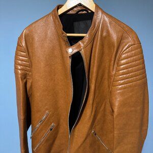 Cadogan Leather Jacket - Brown - L